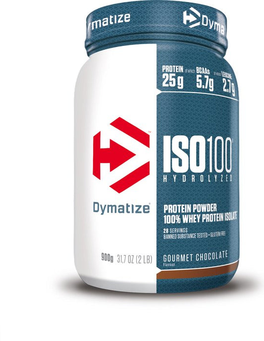 Dymatize ISO 100 (932g) Gourmet Chocolate - Eiwitten - Wei-eiwit isolaat